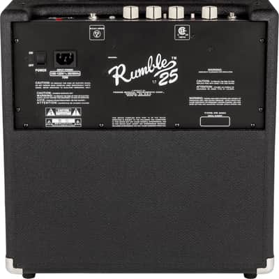 Fender Rumble 25 V3 Bass Amp Combo, Black/Silver image 3