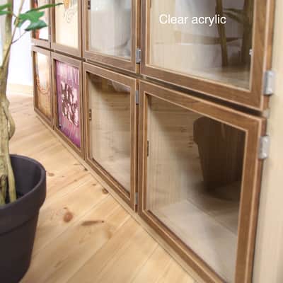 2 pcs IKEA Kallax Shelf Walnut LP Art Frame Door for Vinyl Record Storage Cabinet / Cube Hack Custom Picture Album NowPlaying Music 33rpm 12" Clear Box Freaks Cover Jacket Decor Stand Display Ideas Mint Analog Disc Case Audio Unit Wood furniture Dj image 7
