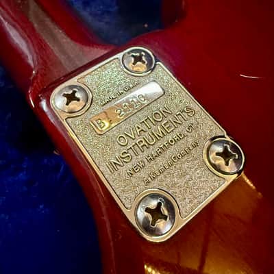Ovation Magnum I Bass c 1978 - 1980 Cherry original vintage USA image 13