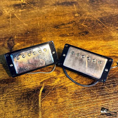 Gibson Custom Shop CustomBucker PAF- Set of 2 w/ Ring (2020s - Nickel w/ Black Ring) image 1