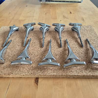 Sonor Phonic Bassdrum Claws and Screws ~1980 - Chrome image 6