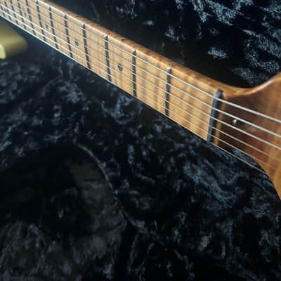 Suhr Modern Antique Vintage Yellow with Roasted Flame Maple Neck, WOW! image 15