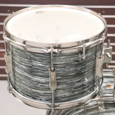 Ludwig Club Date 3pc Drum Kit Set Blue Oyster Pearl Vintage 1960's 20/14/12" image 17