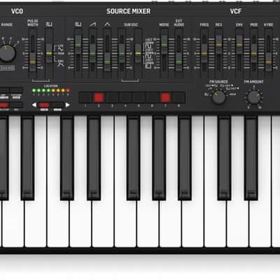 Behringer MS-1-BK ,MS 101 ,32-Key keyboard Analog Mono Synth w/Arpeggiator Black //ARMENS// image 2