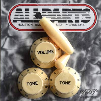 Stratocaster Knobs Set USA Cream PK0178-028 image 1