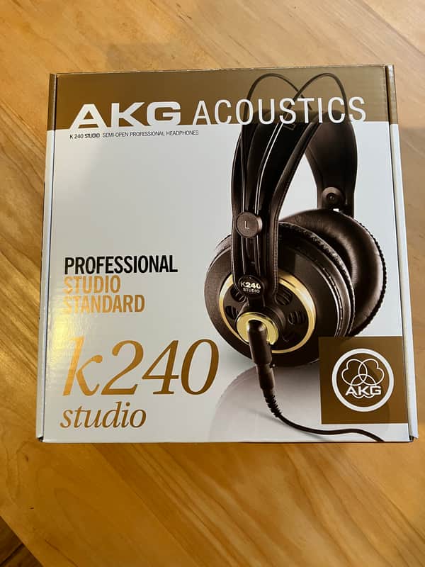 AKG K240 Studio Semi-Open Back Studio Headphones 2010s - Black image 1