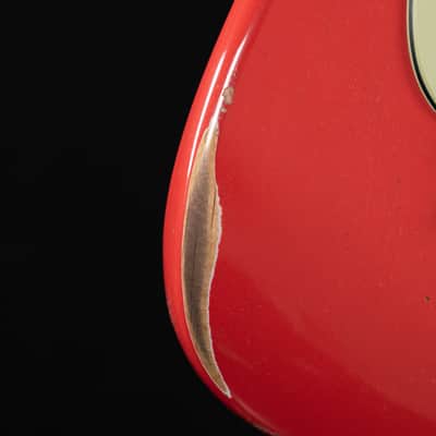 Fender Custom Shop ’62 Stratocaster Relic Electric Guitar – Fiesta Red image 5
