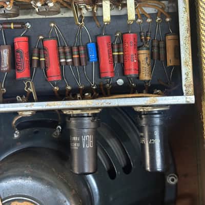 1953 Fender Deluxe Wide Panel 5C3 Recover image 10
