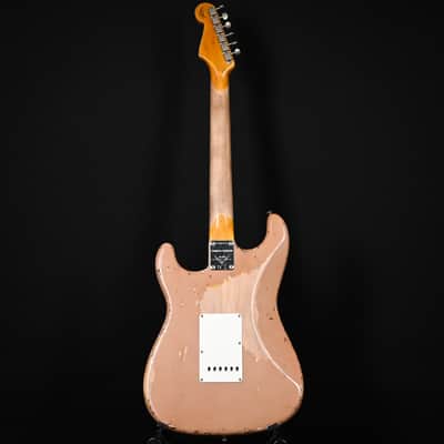 Fender Custom Shop Limited Edition '59 Stratocaster Super Heavy Relic- Aged Dirty Shell Pink/ Chocolate 3 Tone Sunburst 2025 (CZ585212) image 4