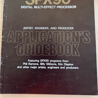 Yamaha SPX90 Operating Manual and Program Tables image 4