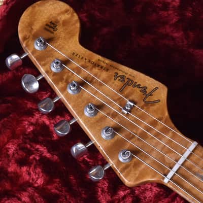 Fender Custom Shop Stratocaster 1956 Closet Classic Fat Roasted Neck Limited Edition Aged Black image 9
