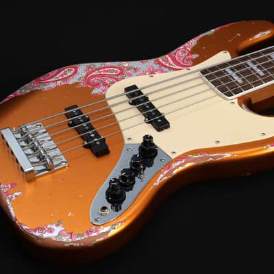 Dhatarattha DEB5 Jazz Bass 5 string - PAISLEY RELIC image 8
