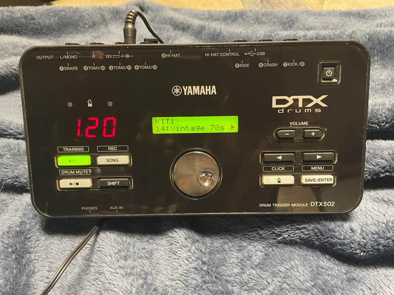 Yamaha DTX-502 Drum Trigger Module 2012 - 2017 - Black image 1
