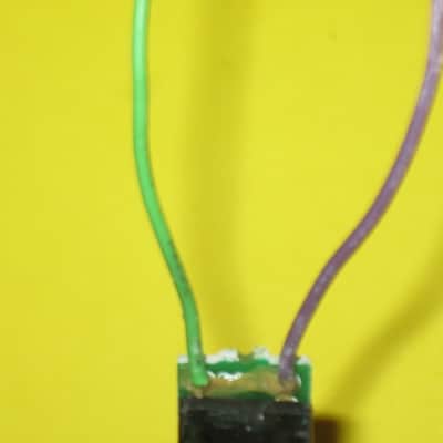 lightly used Boss ON / OFF Foot Switch - black hard plastic on very small green circuit board + green & purple wires for Boss compact size pedals (works fine) came off of a lightly used 2010 SYB5 pedal (NO pedal included / NO other items included) image 7