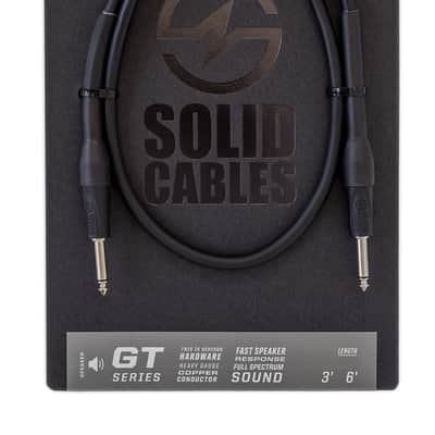 Solid Cables GT Series Speaker Cable 3' Nera Black image 1