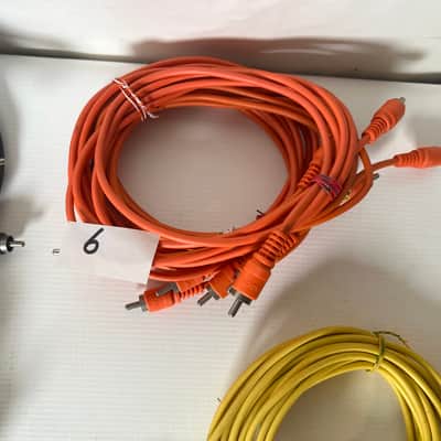 Lot of 47 Vintage Tascam Color coded RCA cables 5’ image 3