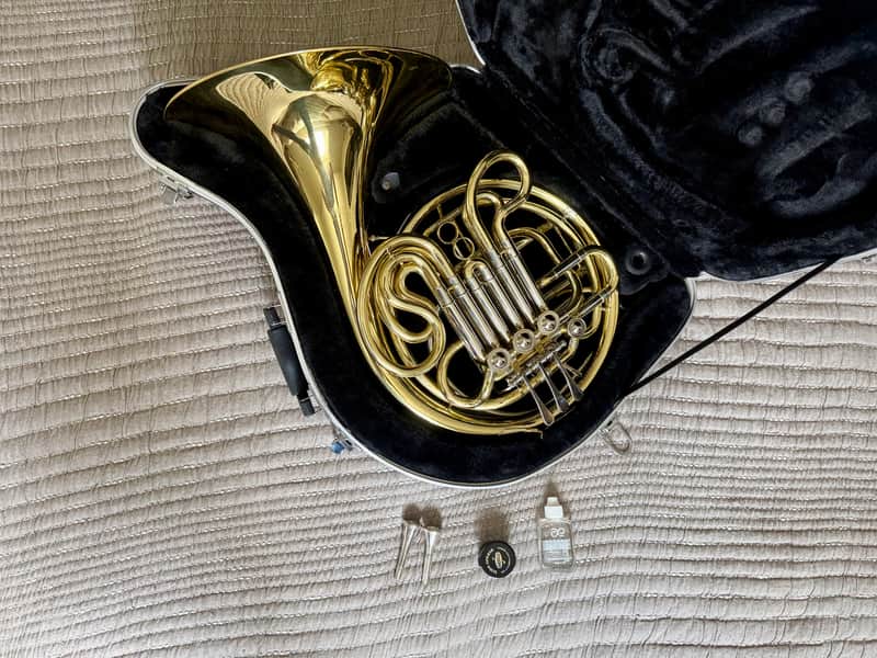 Andreas Eastman EFH420 F/Bb Double French Horn w/ Case, Slide Grease & Rotor Oil image 1