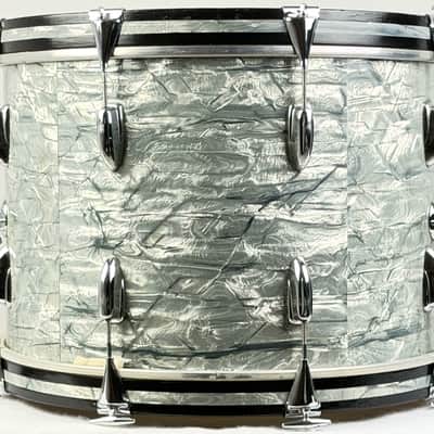 Slingerland 20/12/14/5x14" Radio King Early 60's 5n Modern Jazz Outfit - Sky Blue Pearl image 6