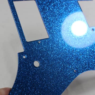 Blue Glitter Sparkle HXX Pickguard fits Ibanez(TM) RG550 Jem  RG image 4