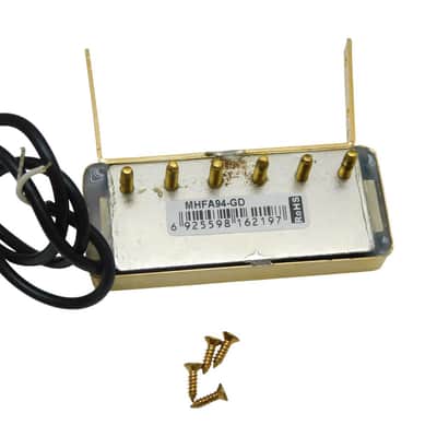 Artec Neck Mount Alnico 5 Gold Humbucker for Hollow Body Guitar Bild 6