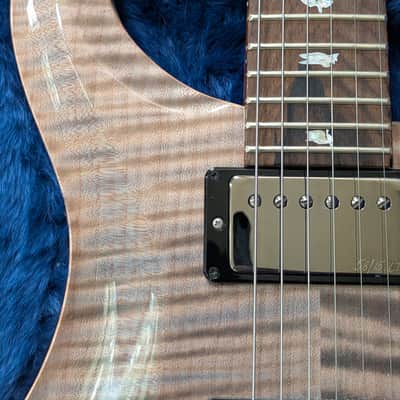 PRS Wood Library Custom 24 10-Top Flame Gray Black Fade w/Ziricote Fingerboard & Smoked Black Hardware image 3