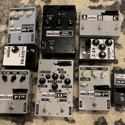 **PETE CORNISH PEDAL LOT**TES/SUPERCHORUS/P1/BD1/SS3/ST2/TB83X/TB83/Splitter image 1