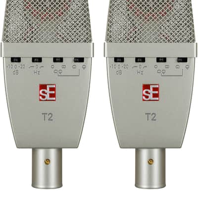 sE Electronics T2-PAIR Factory Matched Pair of T2 Large Diaphragm Condenser Microphone image 2
