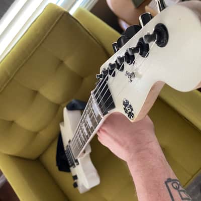 Black 35 Jazzmaster Custom-built in USA 2018 Matte Vintage White w/ case image 4