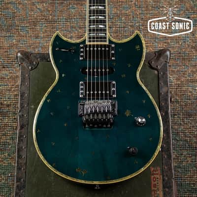 1999 Yamaha SG-T2 Masayoshi Takanaka Signature Model, transparent blue, with case image 6