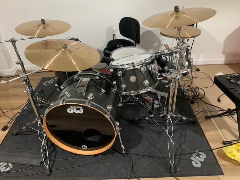 DW Collector’s series 4 piece with May Mic system 2003 - Ebony image 1