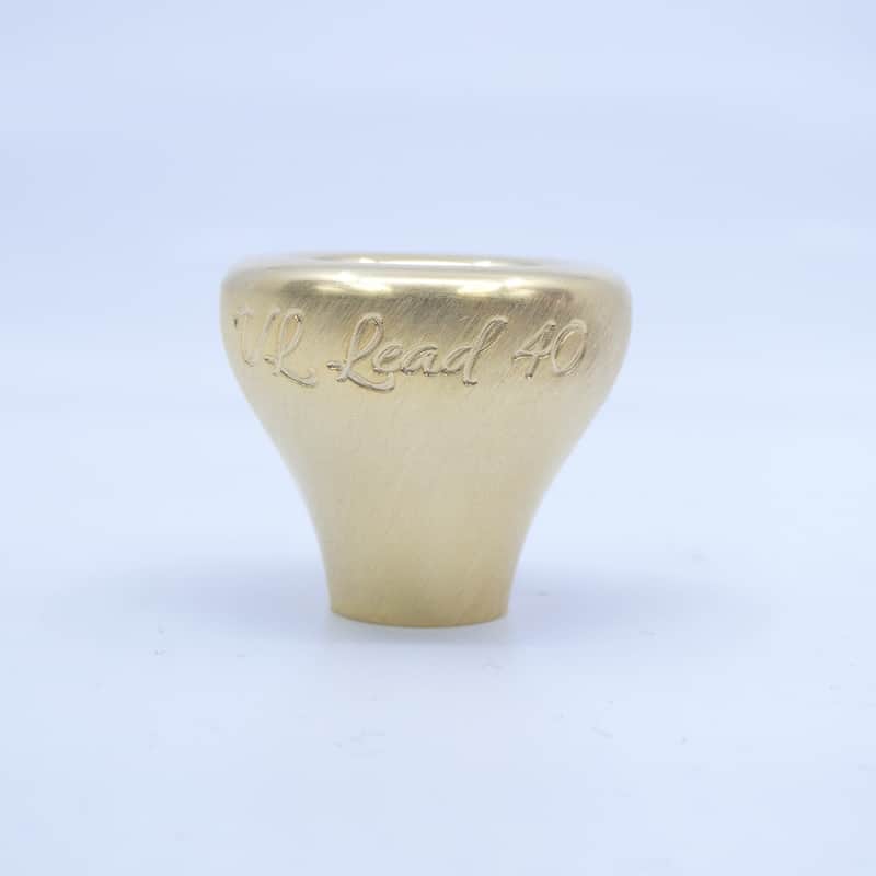 AR Resonance VL Lead 40 Nickel Silver Mouthpiece Top - Gold Plate image 1