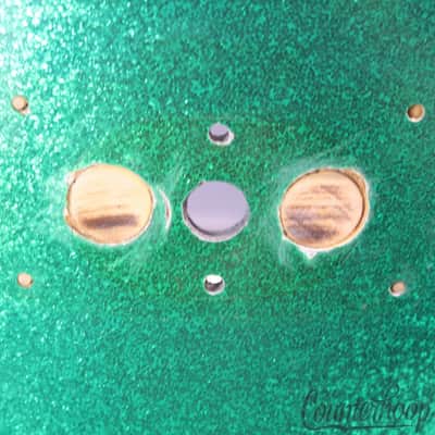 Rogers 14x20"Green Sparkle Dayton Holiday Bass Drum Shell Maple 60s Powertone US image 3