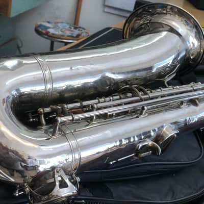 AMATI Toneking Kraslice Tenor Sax s.n. 31601 Czech made 1970 - silver image 13