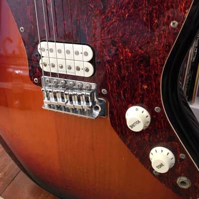 Squier Jagmaster II (2005) with hardcase. Sunburst, tortoise, alder, rosewood. image 3