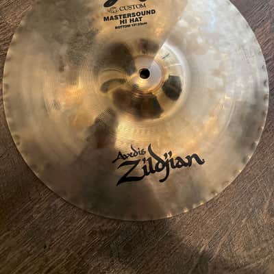 Zildjian 13" A Custom Mastersound Hi-Hat Cymbals (Pair) 1999 - 2017 - Brilliant image 2