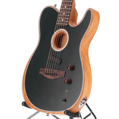 Fender Certified Pre-Owned Acoustasonic Player Telecaster, Rosewood Fingerboard, Brushed Black (S10) (02095) image 4