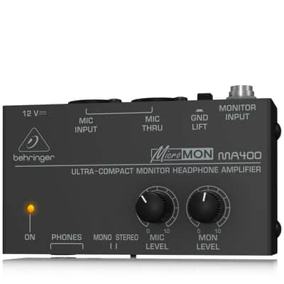 Behringer MA400 MICROMON Ultra-Compact Monitor Headphone Amplifier image 2