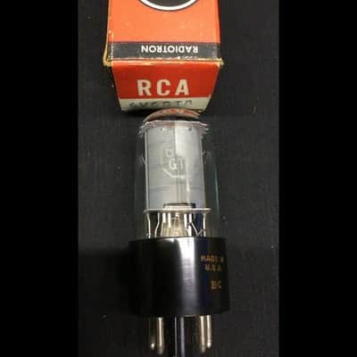 NOS NIB RCA 6V6GTA Double D Getter Clear Glass Amplifier VACUUM TUBE C.9575 image 2