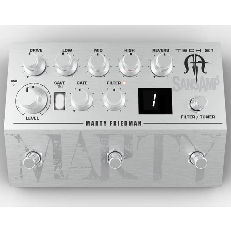 New Tech 21 Marty Friedman SansAmp MF1 Preamp Guitar Effects Pedal image 1