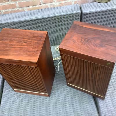 Svenska SINUS Swedish Design 60’s 70’s Sinus 1017 speakers loudspeakers Gorgeous wood look image 2