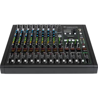 Mackie Onyx 12-Channel Premium Analog Mixer with Multi-Track USB, Bundle with TAPH100 Headphones and 4x 50' XLR Microphone Cable image 1