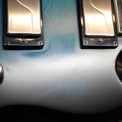 2021 Epiphone SG Prophecy Fishman Fluence Electric Guitar Blue Tiger Aged Gloss image 6