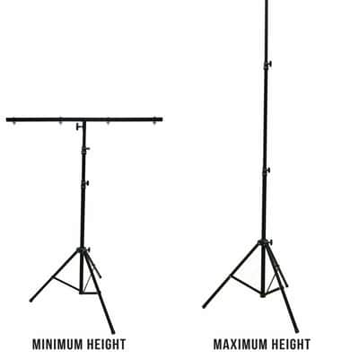 9 Ft DJ Lighting Tripod Portable Stage T-Bar Light Stand w/ Cross Bar image 1