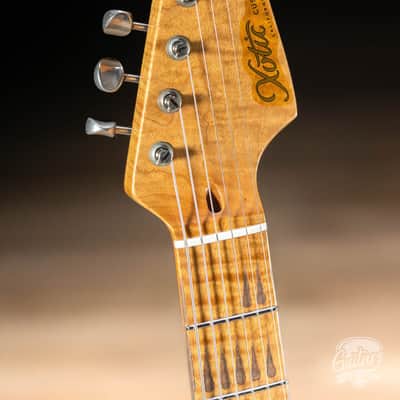 Xotic XSC-1 Swamp Ash S-Style w/ Roasted Flame Maple Neck – Desert Sand image 5