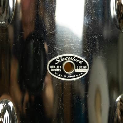1970s Slingerland 10x14 Chrome Over Wood Tom image 9