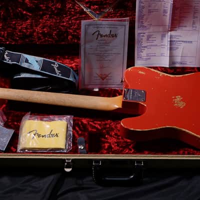 Fender CUSTOM SHOP Limited Edition 1960 Telecaster Relic 2009 - fiesta red image 8