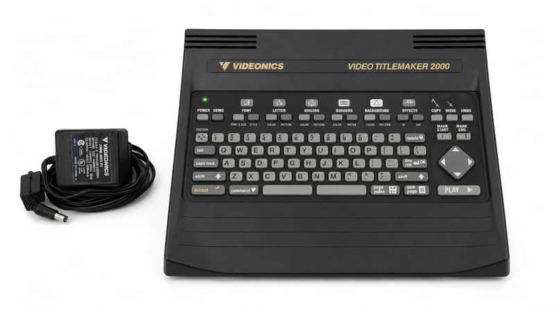 Videonics TitleMaker 2000 Character Generator - Vintage 90s Lo-Fi Video Synth Glitch Art FX Hardware (Tested & Working w/ Original Power Supply) image 1