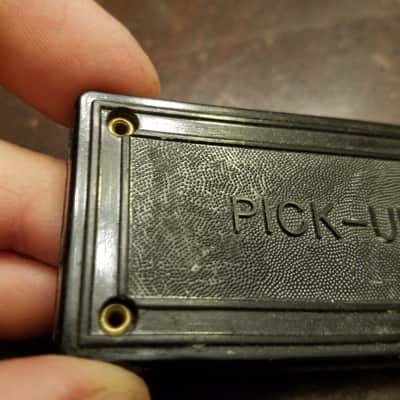 Japan vintage rare pickup coil PICK-UP 874 Ohm 1/8" aux plug 1960s - black wrinkled image 2