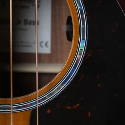 Martin 000C Jr-E Bass Burst 4 String Acoustic Electric Bass Guitar with Gig Bag image 5