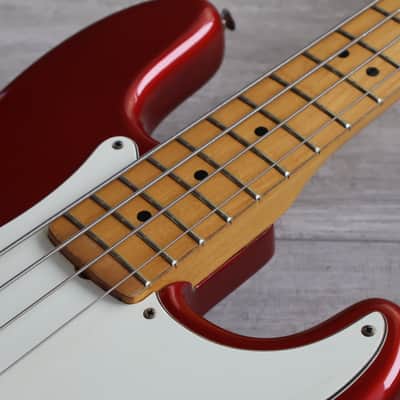 1980 Aria Pro II Japan Precision Bass (Metallic Red) image 6